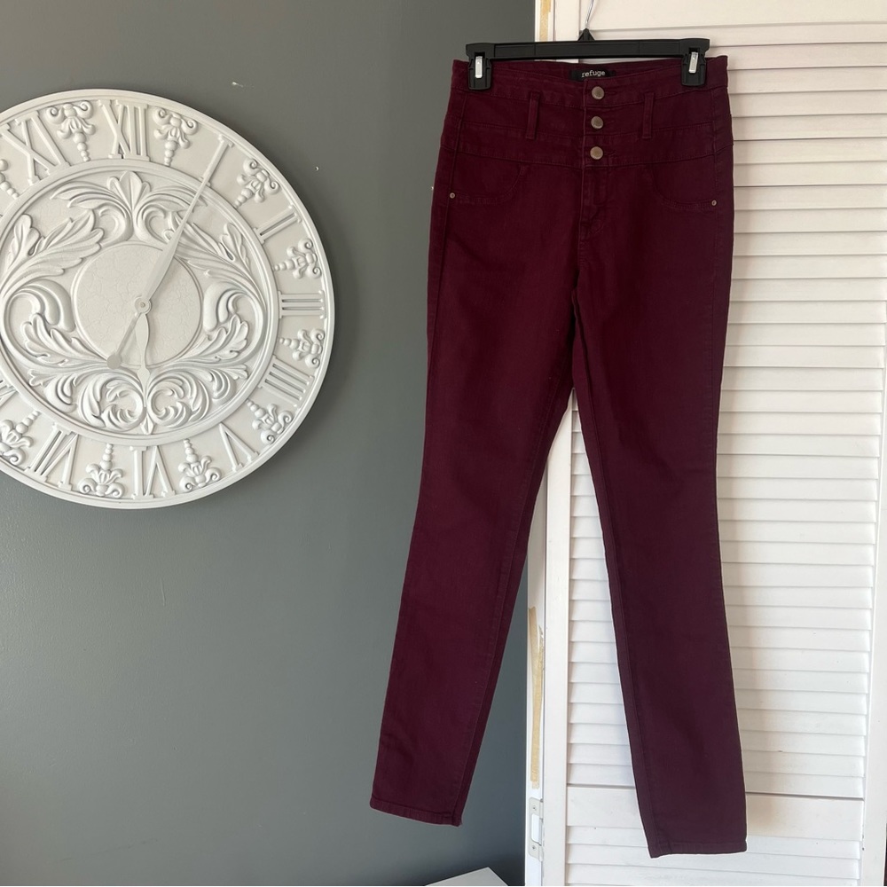 High rise, Skinny leg jeans